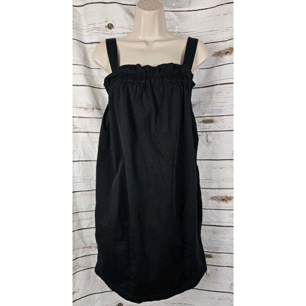 Everlane Black Paperbag Mini Dress XS NEW Cotton Blend Womens
